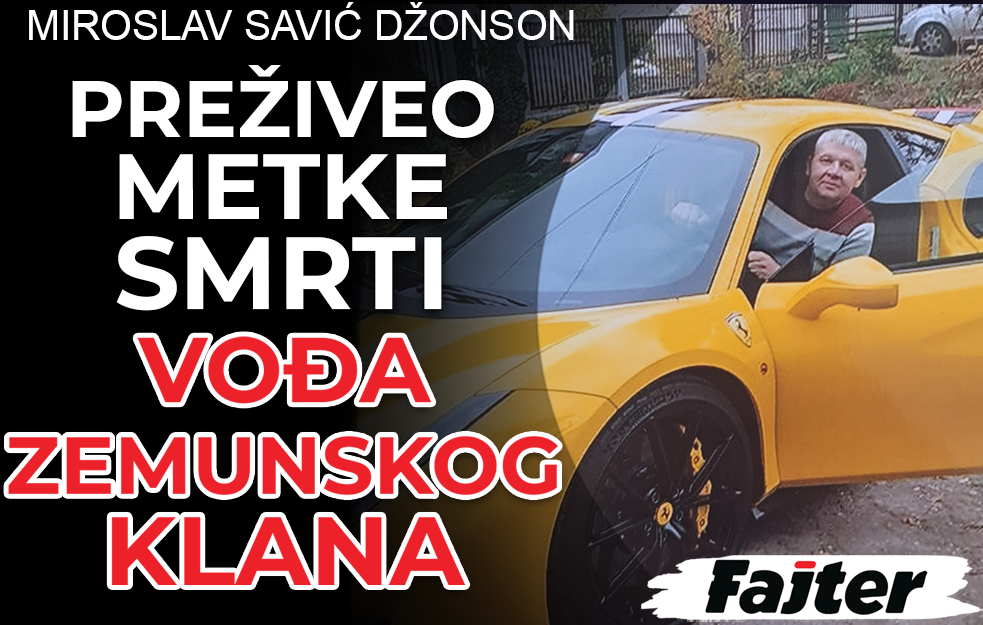 MIROSLAV SAVIĆ DŽONSON: PREŽIVEO SAM KIŠU METAKA DOK SAM BEŽAO OD VOĐA ZEMUNSKOG KLANA (VIDEO)